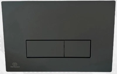 Ideal Standard Oleas M2 Mechanical Dual Flush Toilet Plate – Black - Image 1 of 2