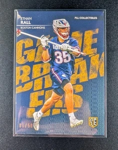 Ethan Rall 2025 Premier Lacrosse Game Breakers PLL #GB-10 Gold #01/50 - Imagen 1 de 3