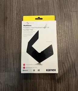 KANEX Multisync Foldable Travel Keyboard W/Full Number Pad - NEW In Box - Picture 1 of 7