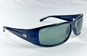 Ray-Ban RB4057 W3348 Polarized Black Sunglasses FRAMES ONLY Italy Scratched Lens - Picture 1 of 11