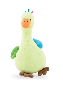 Reicher Frosch Glücksente Rassel grün Baby Vogel Stofftier 0+ NEU - Bild 1 von 3