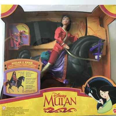 MUÑECA MULAN DE COLECCIÓN DISNEY'S REAL RIDING MULAN & KHAN SET DE REGALO ¡¡NUEVO SELLADO!! 1997 Foto 1 de 4
