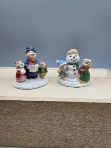  Avon Forest Friends  Carolling Trio Snowfall Friends Christmas Figurines  - Picture 1 of 4