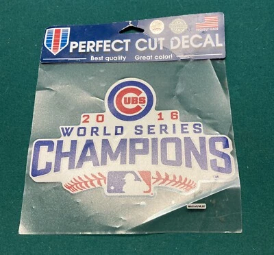 Chicago Cubs 2016 World Series Champions Decal by Wincraft Size 8x5in Brand New! - Image 1 of 2