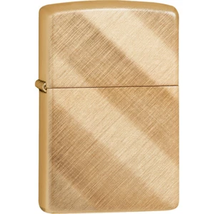 ZIPPO  BASE MODEL Lighter BRASS DIAGONAL WEAVE Mint In Box NEW OLD STOCK 29675 - Picture 1 of 2