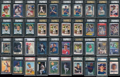 40 GRADED Baseball Cards HOF, Rookies: Bonds, Jeter, Bagwell, Johnston, Avery - Image 1 of 4