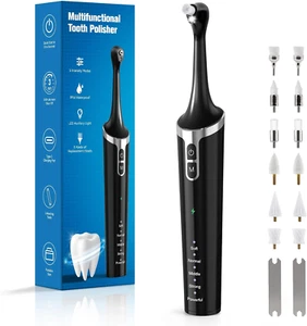 Tooth Polisher,Rechargeable Teeth Whitening Kits for Teeth Daily Cleaning and Wh - Picture 1 of 12