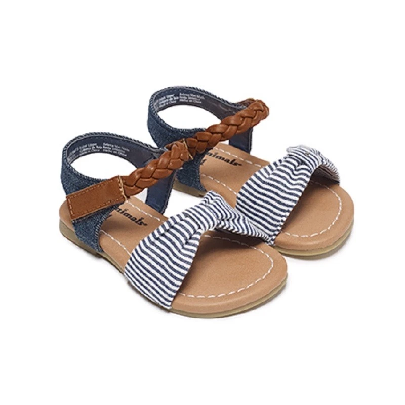 Sandalias de mezclilla a rayas Garanimals para bebés niñas Foto 1 de 1