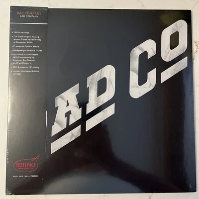 BAD COMPANY RHINO HIGH FIDELITY 5000 ONLY FACTORY SEALED IST LP.   NUMBERED Foto 1 de 3