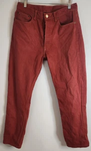 Vintage Levi's Jeans 501 01 21 W 84 L Red 5 pocket Jeans - Picture 1 of 8