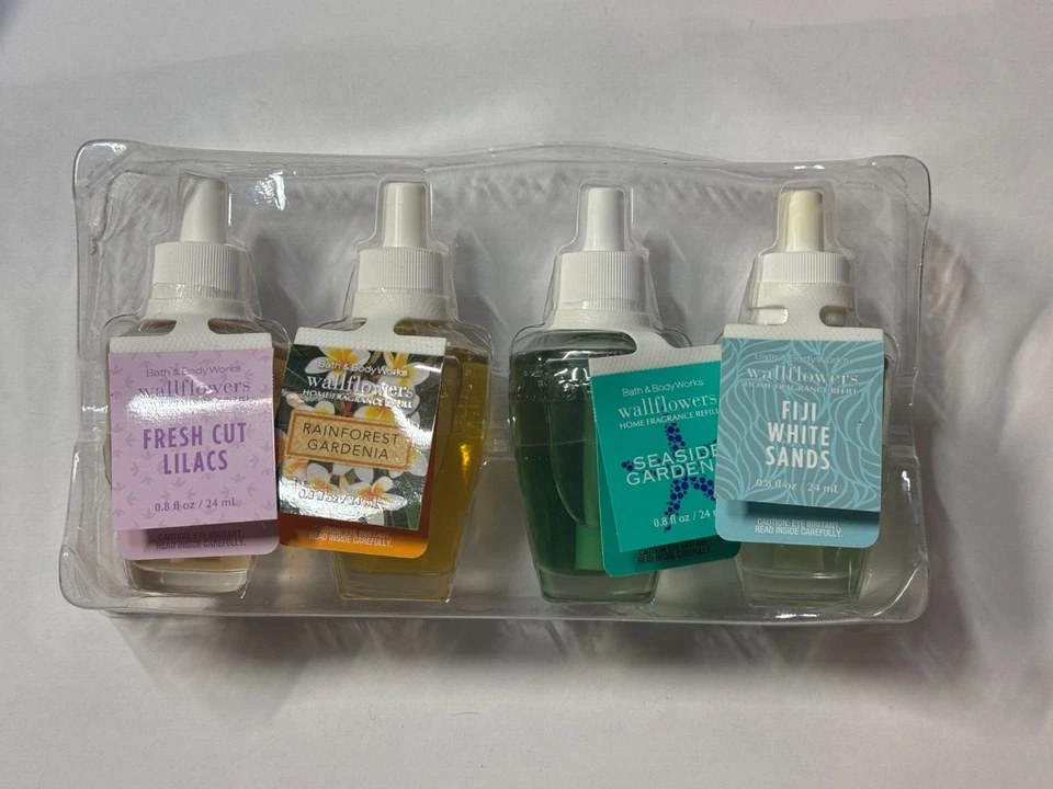 4 NEW SET! BATH & BODY WORKS WALLFLOWERS HOME FRAGRANCE REFILL BULBS RARE - Image 1 of 1