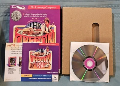 The Oregon Trail Big Box CD ROM Game Windows 3.1-95/Macintosh 7.0  - Image 1 of 4