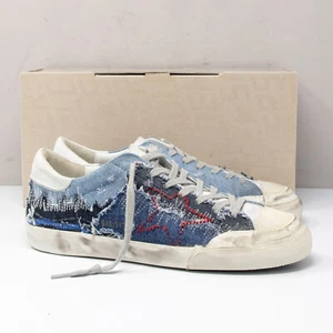 Golden Goose Super-Star Denim "Love is Everything" Sneakers, Men's 8 US (41 EU) - Picture 1 of 8
