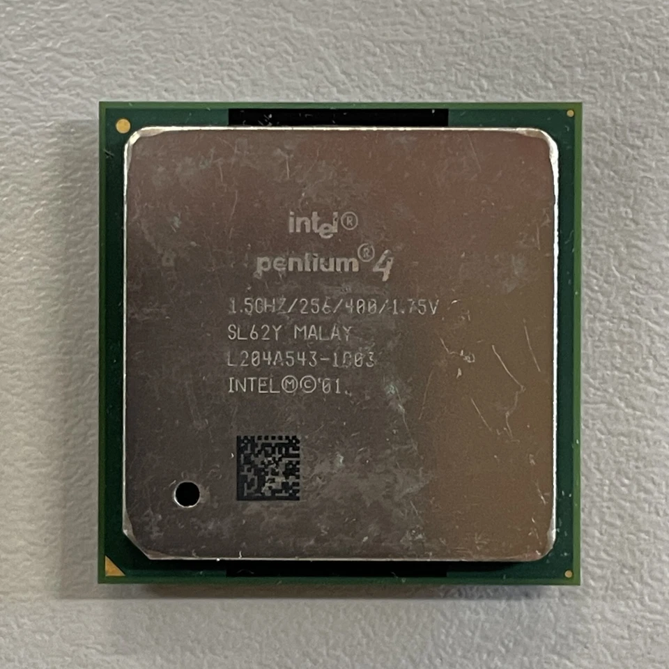 Intel Pentium 4 1.50 GHz CPU 256KB Cache 400 MHz FSB Processor Socket 478 SL62Y - Image 1 of 3