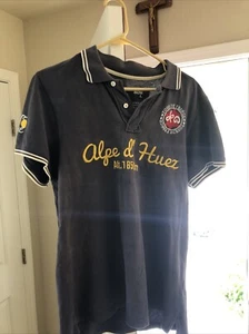 Aloe D Huez Tour De France Large Polo Official Product Vintage - Picture 1 of 8