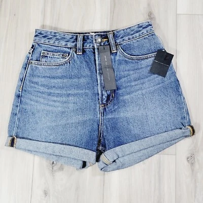 Pantalones Cortos de Jean Marc By Marc Jacobs Para Mujer 24 Auténticos Azul Denim Lavado Medio Nuevos Foto 1 de 4