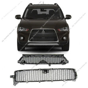 Rejilla superior y loewr FABRICANTE DE EQUIPOS ORIGINALES con conjunto de emblema para Mitsubishi Outlander 2010-2013 - Imagen 1 de 9