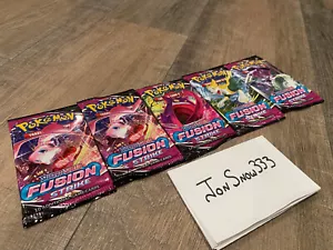 Pokémon TCG SWSH Fusion Strike Booster Packs ( Set of 5 ) Gengar VMAX FAST SHIP! - Picture 1 of 1