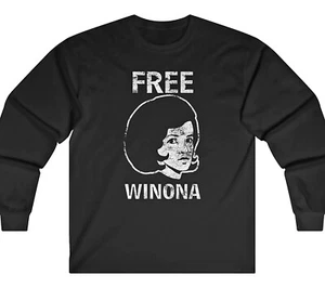 FREE WINONA Heathers shoplifting depp Ryder - Long Sleeve T / Crewneck Fleece - Picture 1 of 6