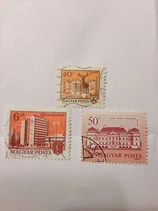 Hungary 3 Hungarian Postage Stamps, Magyar Posta, MH, No Reserve! - Picture 1 of 2