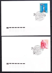 Latvia, 1991, spec. cancellation RIGA , Pumpuram 150, 2 postal envelopes - Picture 1 of 1