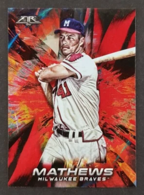 Eddie Mathews 2018 Topps Fire Baseball Card 83 (NM) - Image 1 of 2