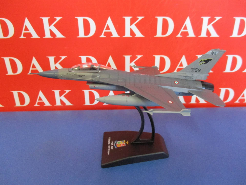 Die cast 1/100 Modellino Aereo Aircraft F-16A ADF 5 Stormo 23 Gruppo - Immagine 1 di 4