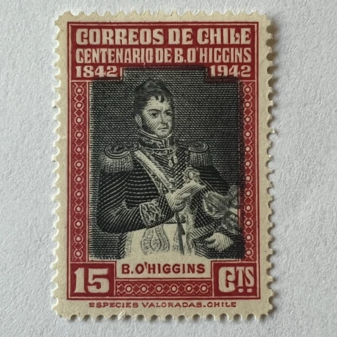 ERROR 1945 CHILE STAMP #240 WITH SIGNIFICANT FRAME COLOR SHIFTED UP Cover