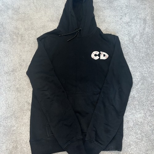 Felpa con cappuccio nera Christian DIOR x Daniel Arsham stampa grafica taglia XS SPEDIZIONE GRATUITA