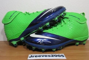 Dual Signed Seattle Seahawks Russell Wilson #3 Nike Superbad Cleats w/ COA - Picture 1 of 8