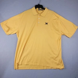 Warren Golf Course at Notre Dame Mens XL Yellow Short Sleeve Golf Polo Shirt - Picture 1 of 9