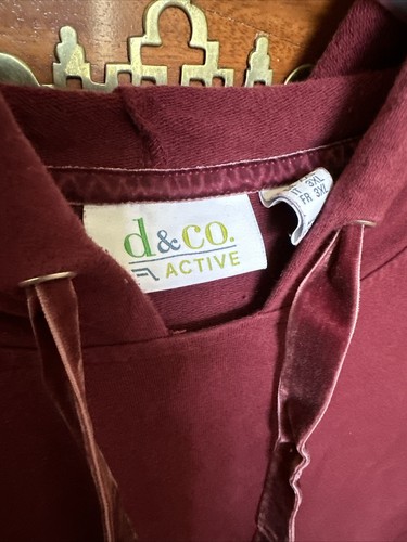 VETEMENTS Giacca con cappuccio D&Co Active 2X pullover colore bordeaux tasche anteriori