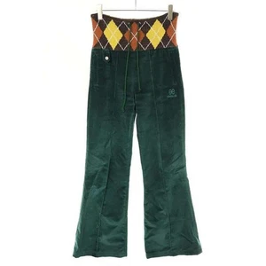 EGONLAB 23AW Velvet Trouser Pants Green S Used MESC-0 - Picture 1 of 5
