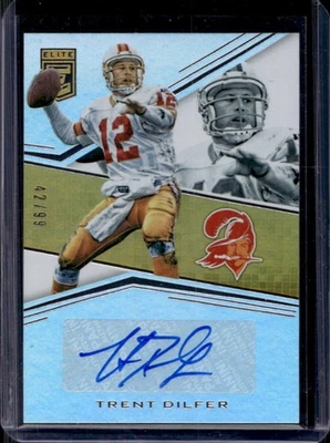 Donruss Elite Trent Dilfer Signatures 2016 automático #42/99 Buccaneers Foto 1 de 2