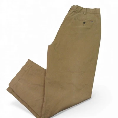 Polo Ralph Lauren Mens Chino Pants 38 X 32 Tan Khaki 100% Cotton Flat Front - Image 1 of 4
