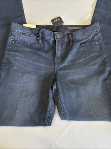 Pantalones de mezclilla ajustados Club Monaco Sonica para hombre nuevos con etiquetas talla 27 lavado oscuro - Imagen 1 de 10