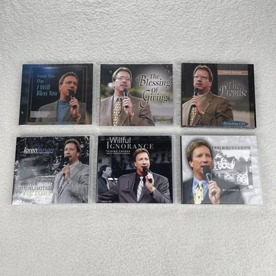 New Sealed Lot Of 6 Loren Larson Preaching CD Jimmy Swaggart Ministries Religion - Image 1 of 4