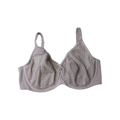 Understance Phoebe Geo Lace Full Coverage Flexwire Bra Light Taupe Size 44H NWT - Image 1 of 4