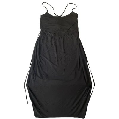 Maxi Vestido para Mujer White House Black Market M Negro Sin Mangas Elástico Foto 1 de 4