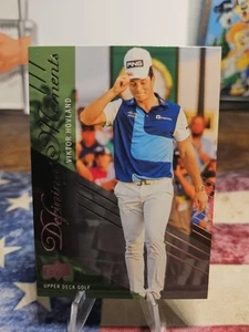 2024 UD Golf Defining Moments Viktor Hovland DM-10 - Picture 1 of 2