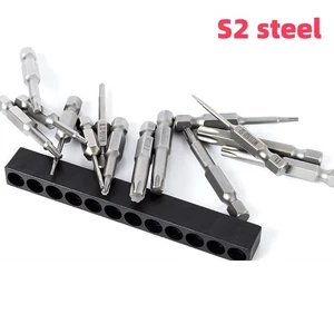 Magnetic Torx Bit T3-T50 Security Screwdriver Bits 1/4"Hex Shank ExtraL S2 Steel - Picture 1 of 36