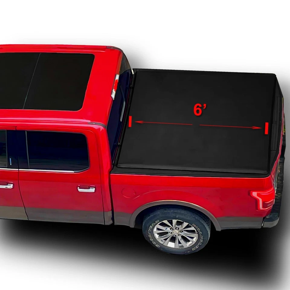 6' Soft Tri-Fold for 82-93 Chevrolet S10 | 82-90 GMC S15 |91-93 GMC Sonoma Cover Foto 1 de 4