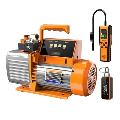 Bomba de vacío Elitech 12CFM SVP-12+ detector de fugas halógeno refrigerante freón IR-200 Foto 1 de 4