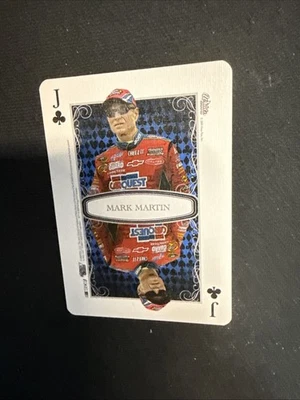 2009 Wheels Main Event Playing Card Red Mark Martin #JC NASCAR Racing - Image 1 of 4