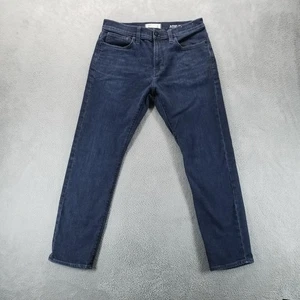 Jeans Madewell Para Hombre 33x30 Azul Atlético Ajustado Tiro Medio Lavado Oscuro Elastizado Denim - Imagen 1 de 9
