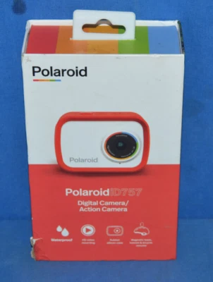 Red Polaroid iD757 Lifestyle Sport Action HD Recording Waterproof Camera - Image 1 of 2