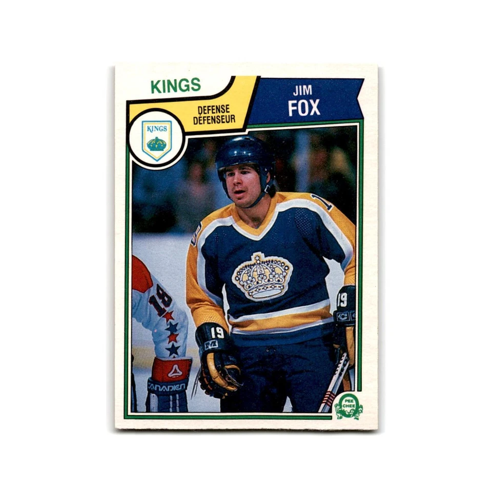 1983 O-Pee-Chee Jim Fox Los Angeles Kings #154 - Image 1 of 3