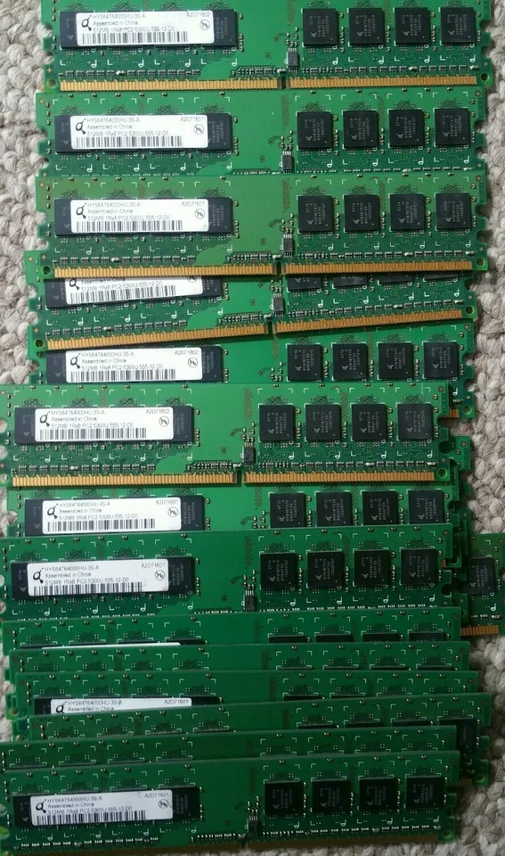 Qimonda HYS64T64000HU-3S-A Desktop 512MB Memory Ram 1Rx8 PC2-5300U-555-12-D0 - Image 1 of 2