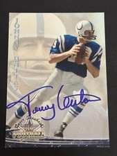 JOHNNY UNITAS 1994 The Ted Williams Autographed NFL card w/ Authentic Signature
