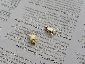 1Pair Gold Plug Connector DIY Pin UE900 Shure SE215 SE315 SE425 SE535  - Picture 1 of 2